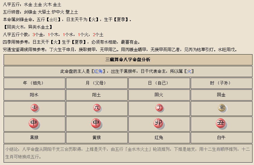 八字格局查询甲生子月，干透癸水为正印格印