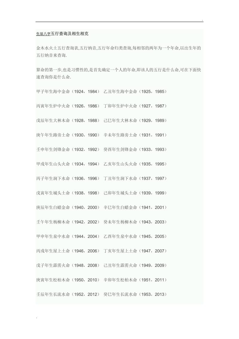 八字在线分析免费查询，以及在线八字免费预测对应的知识点