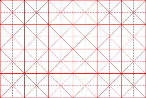 毛笔中楷书法米字格