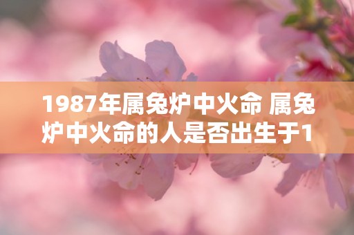 1987年属兔炉中火命 属兔炉中火命的人是否出生于1987年